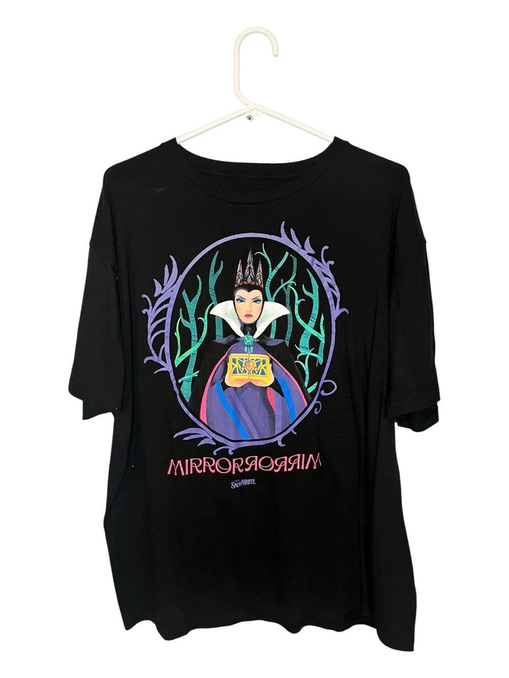 Disney Black Evil Queen Mirrorogram Graphic Tee